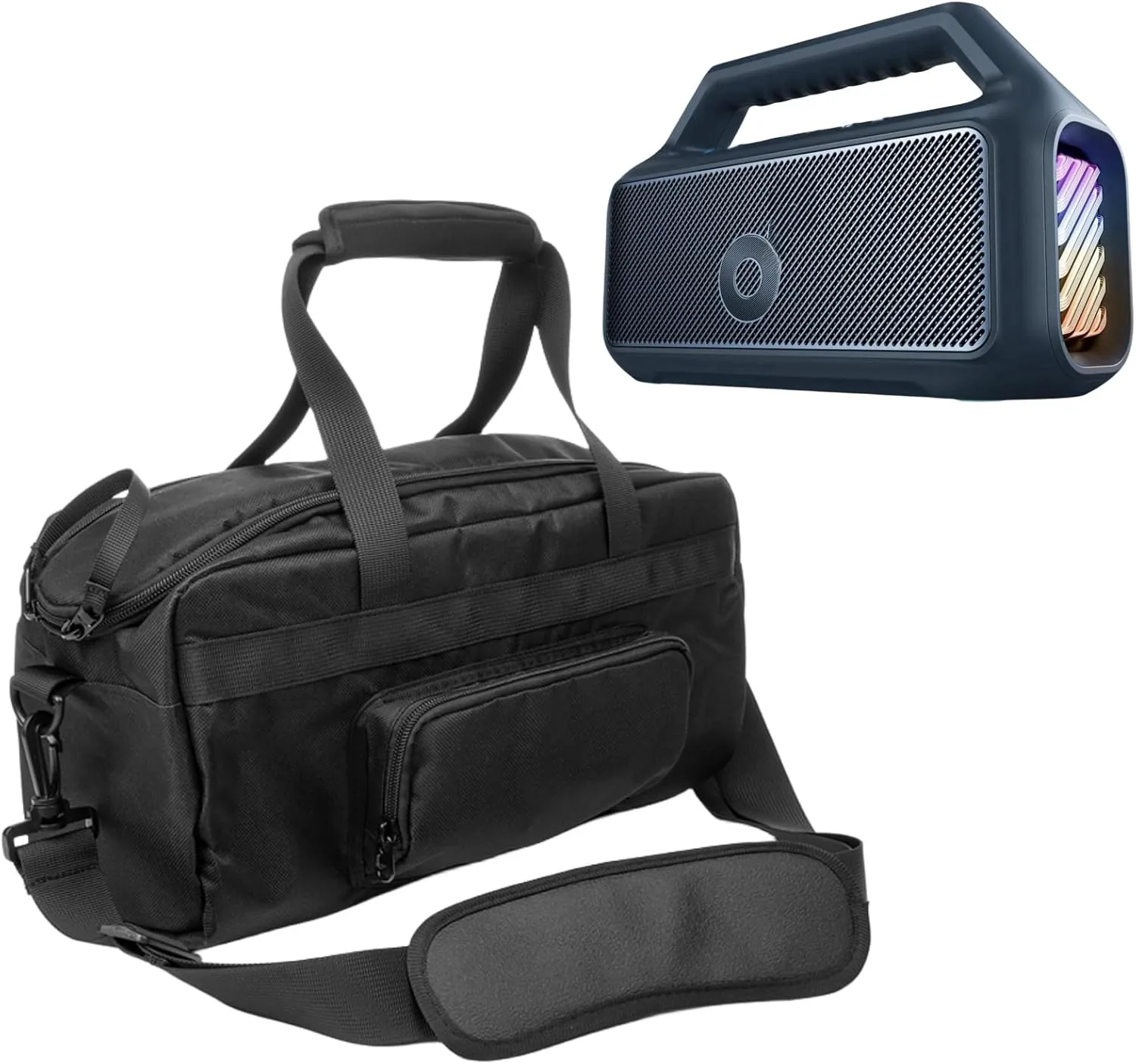 Travel Carrying Case Bag for Soundcore Boom 2 Outdoor Speaker, Shoulder Crossbody Bag Compatible with Soundcore Boom 2 80W & Accessories, Dustproof & Wear-resistant with Shoulder Strap