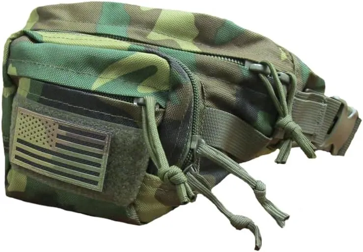 Trendy Apparel Shop Outdoor Tactical Fanny Pack Military Waist Bag with Adjustable Buckle - Camo