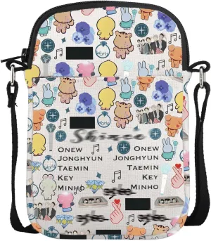 UJIMS K-pop Music Lover Crossbody Bag Singer Album Inpsired Gifts Korean Boy Band Members Fans Gift