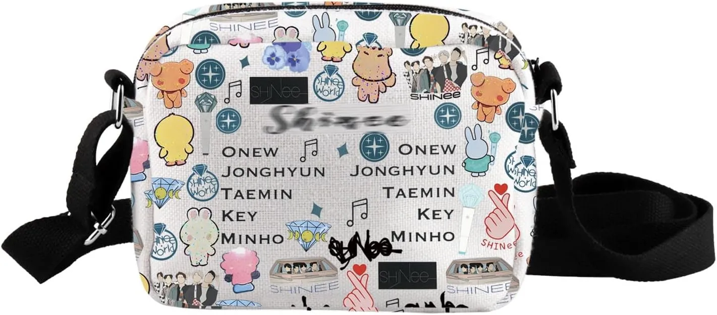 UJIMS Music Lover Merch K-pop Lover Crossbody Bag K-pop Fans Gifts Korean Boy Band Members Fans Gift