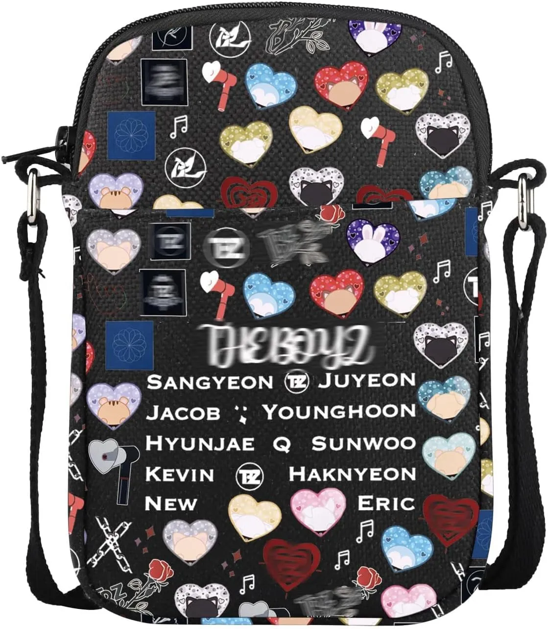 UJIMS Singer Album Inspired Gift K-pop Music Lover Crossbody Bag K-Pop Boy Band Fans Gift Kpop Merchandise