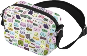 UJIMS The Breast Boobies Inspired Gift Boobs Crossbody Bag Boobs Lover Gifts for Women Feminist Gift Boobies Gift