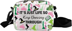 UJIMS Witch Movie Inspired Gifts Witch Musical Crossbody Bag Good Witch Bad Witch Gift Musical Theater Merch