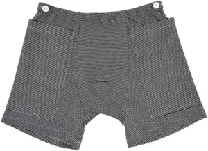 Underwear for Drainage Bag, Shorts for Nephrostomy Bag, Catheter Leg Bag Underwear Leg Bag Holder Ostomy Care Clothes (M), Grey