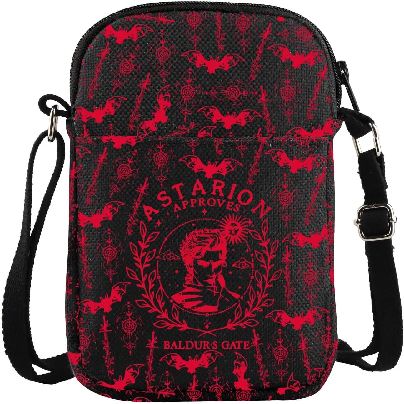 VAMSII BG3 Crossbody Bag Astarion Merch BG3 Astarion Reusable Grocery Shopping Bag