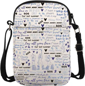VAMSII Mama Mia Musical Crossbody Bag Girls Weekend Bag Musical Lover Disco Bachelorette Bag