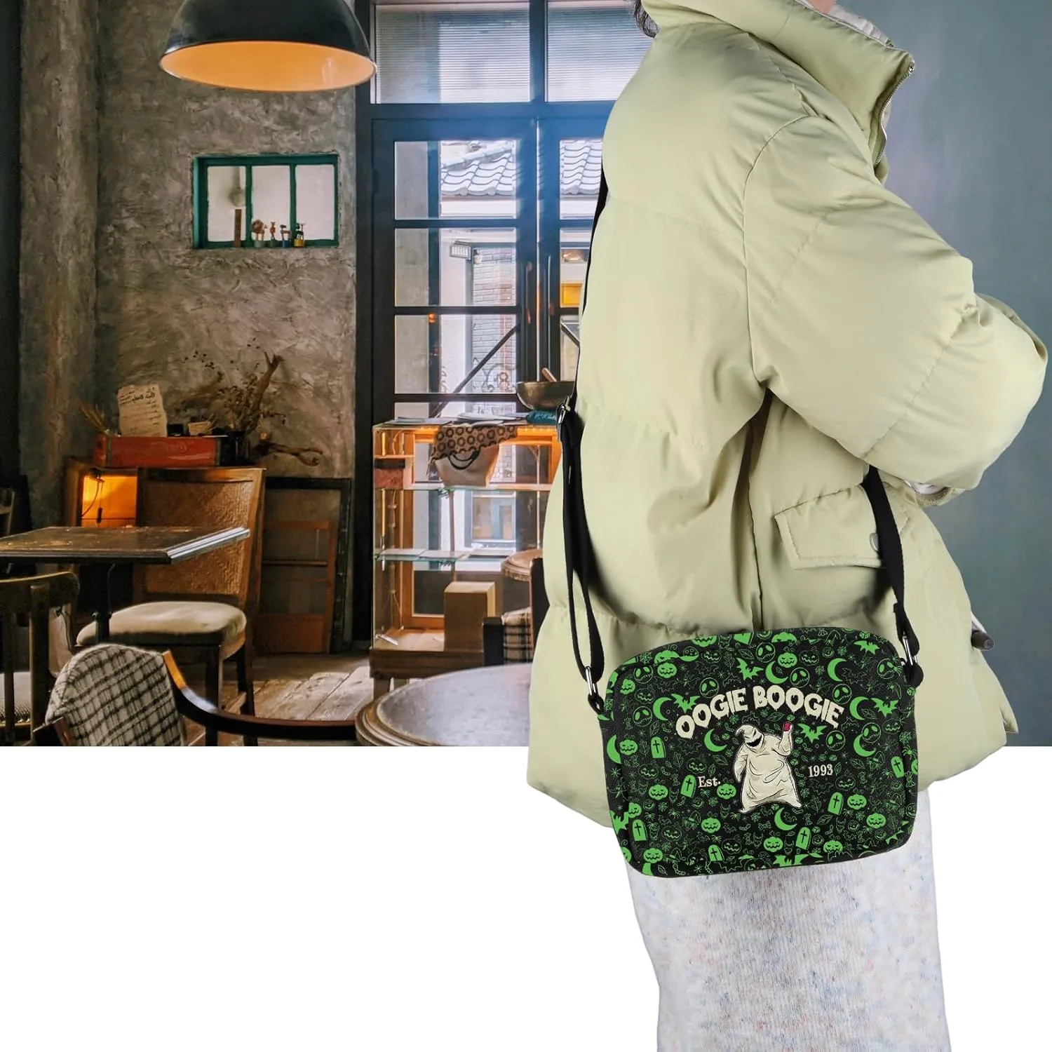 VAMSII The Nightmare Before Inspired Crossbody Bag Nightmare Horror Movie Fans Merch