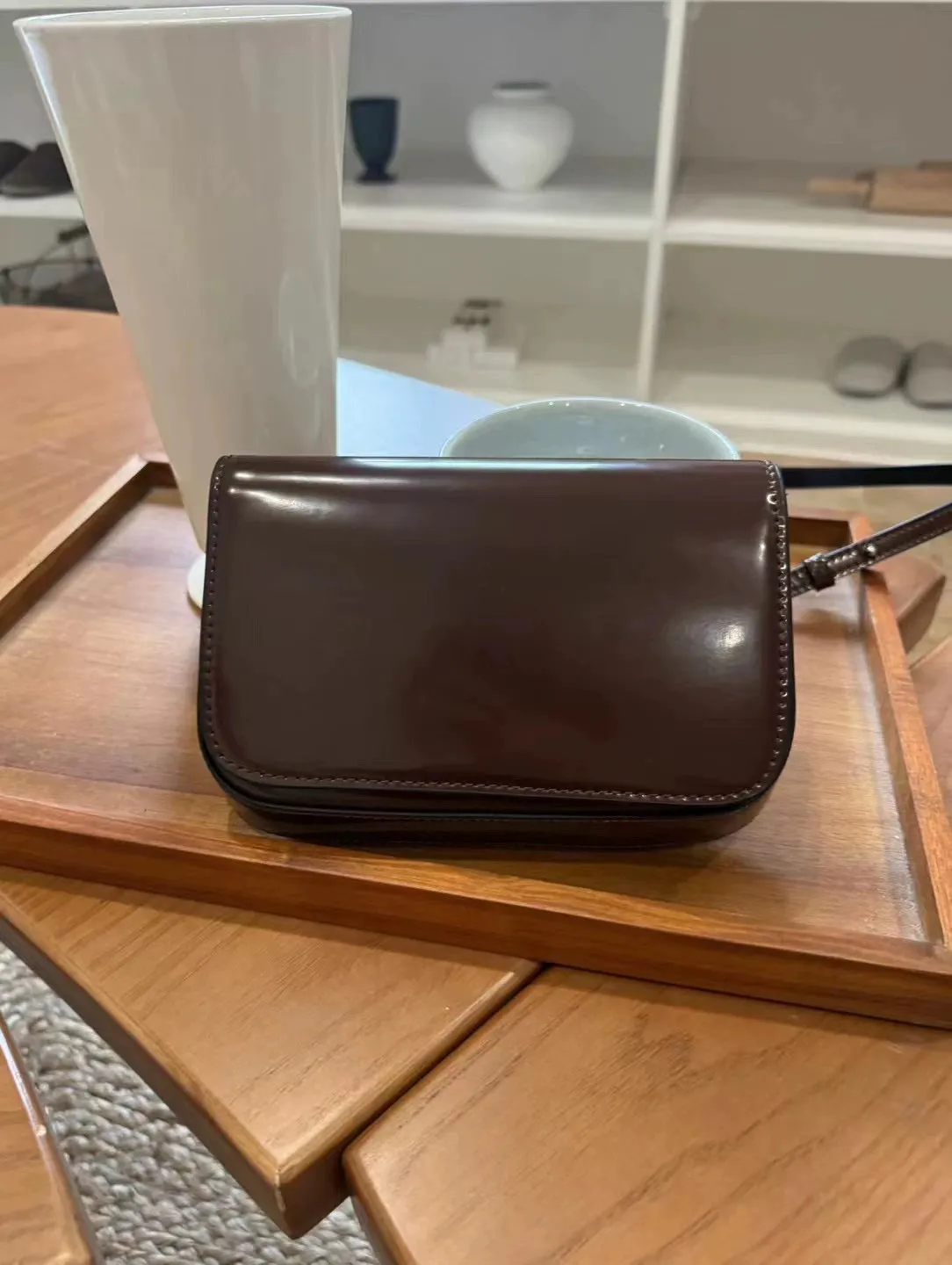 Vintage Leather Crossbody Bag