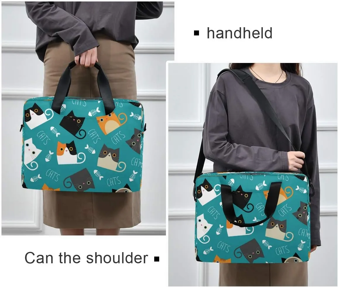 Vintage Sunflower Laptop Bag Floral Flower Laptops Sleeve Briefcase Notebook Carrying Case for Women 15.6 16inch