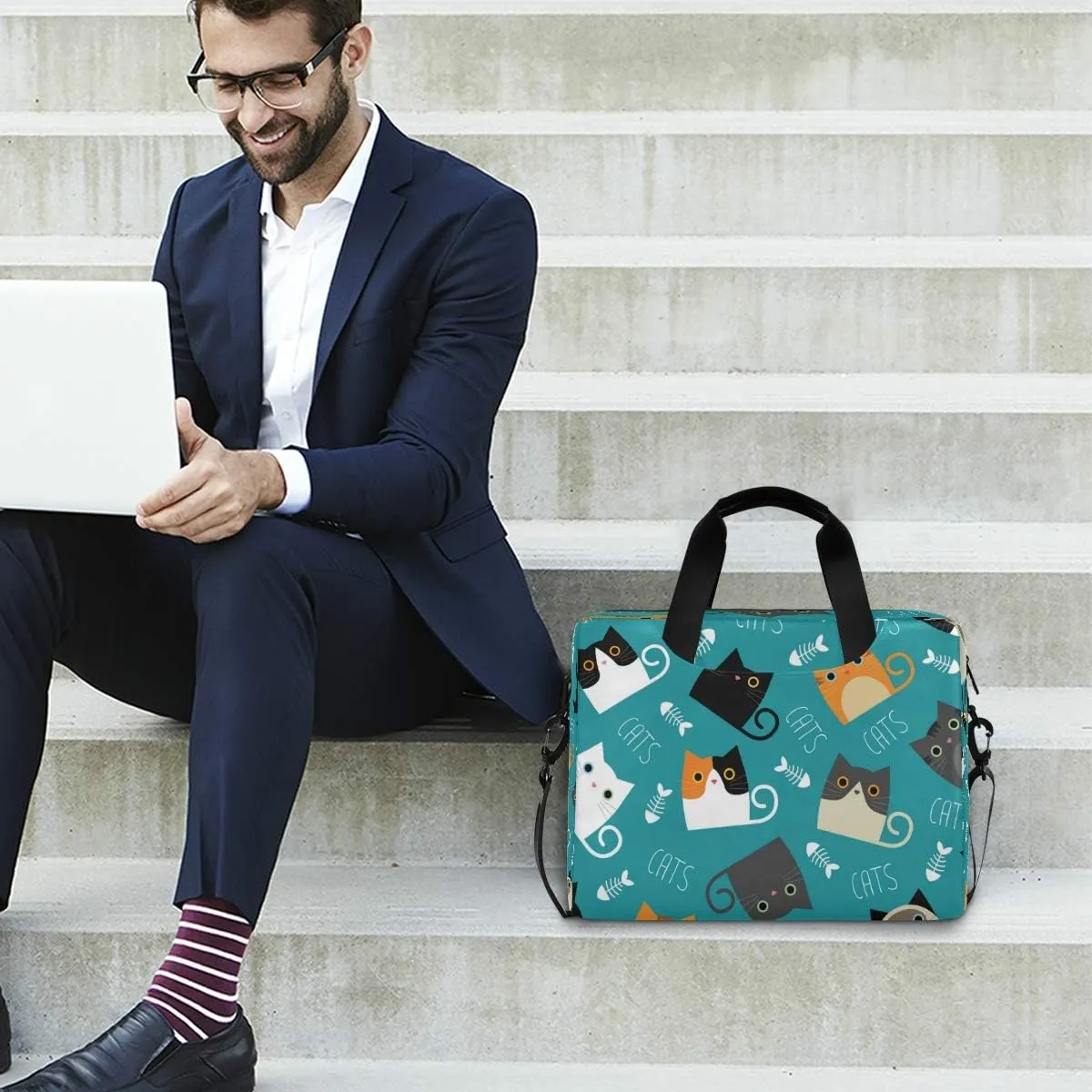 Vintage Sunflower Laptop Bag Floral Flower Laptops Sleeve Briefcase Notebook Carrying Case for Women 15.6 16inch