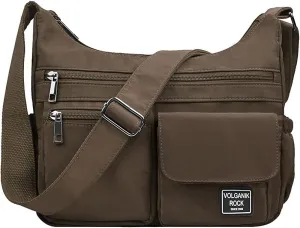 VOLGANIK ROCK Crossbody Bags for Women RFID Lightweight Travel Shoulder Bag Waterproof Nylon purses and handbags Pocketbook