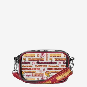 Washington Commanders Repeat Retro Print Clear Crossbody Bag