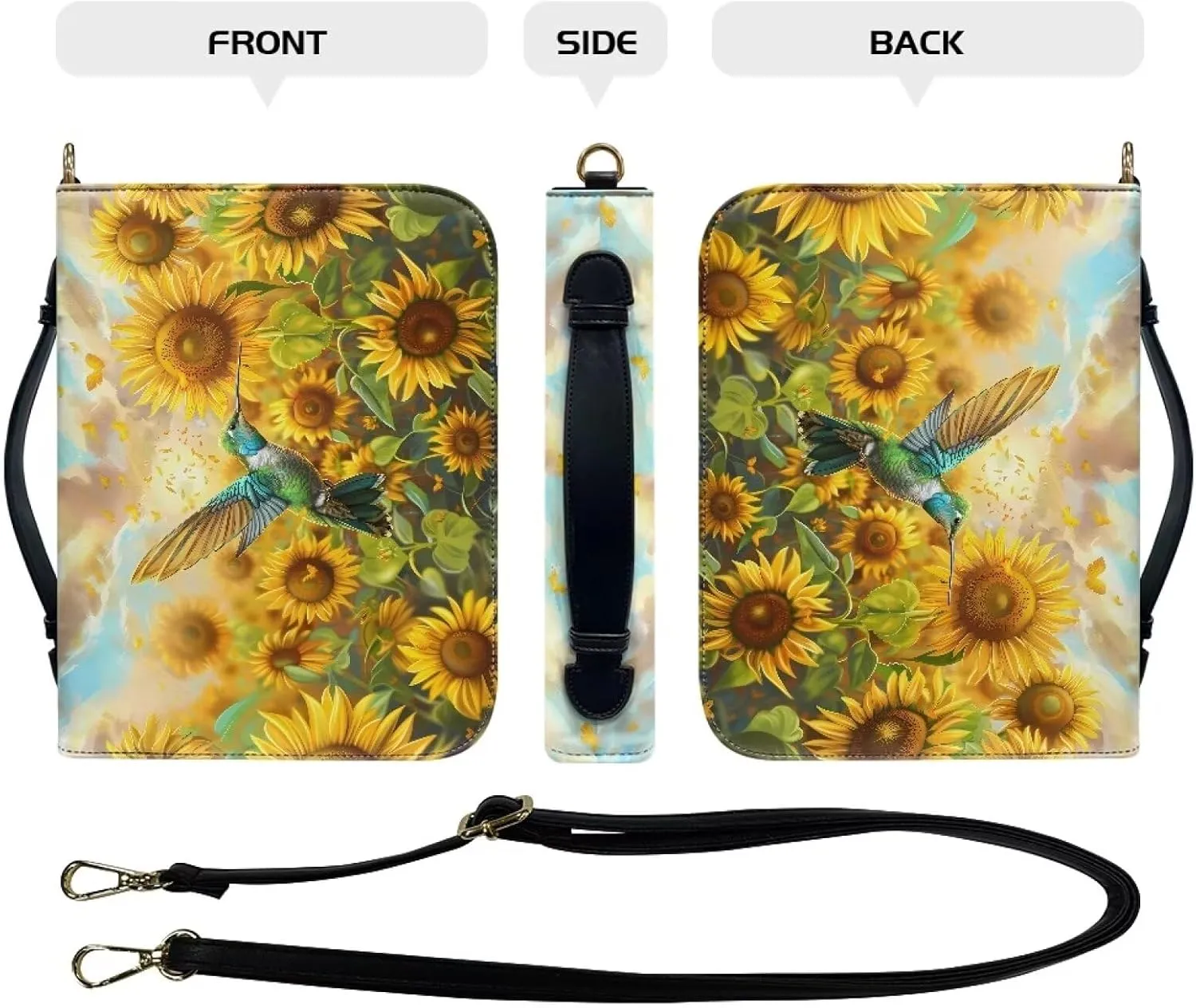 Waterproof Bible Case Bible Covers for Women Crossbody Bag Large Size Bible Protective Size M-2XL