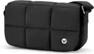 WESTBRONCO Small Puffer Crossbody Bags for Women Nylon Shoulder Bag Quilted Crossbody Purse with Adjustable Strap