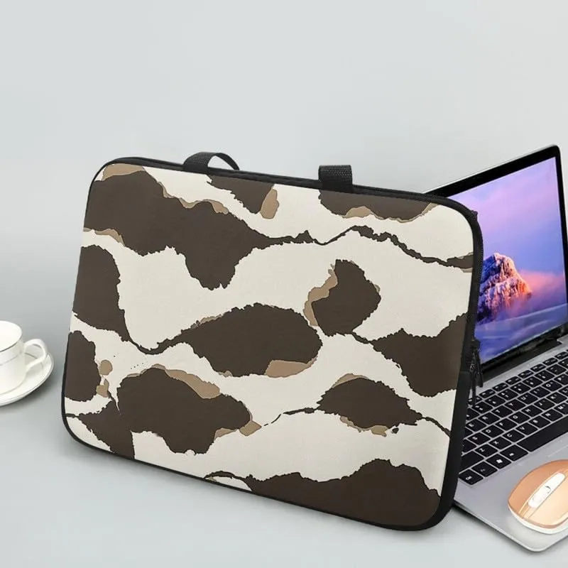 White Daisy Ladybug Laptop Bag Polka Dots Daisy Notebook Bags Border Collie Computer Case for Laptop or Tablet