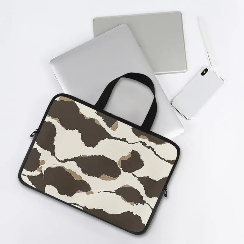 White Daisy Ladybug Laptop Bag Polka Dots Daisy Notebook Bags Border Collie Computer Case for Laptop or Tablet