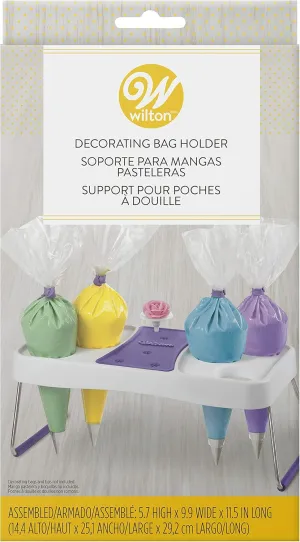 Wilton Decorating Bag Stand - Organize Icing Bags for Easy Reach and Quick Treat Decorating, Holds Flower Nails to Dry Buttercream Flowers, 6-Cavity