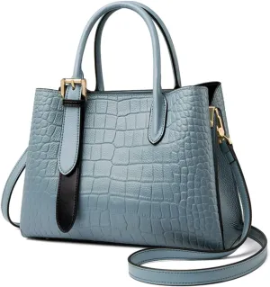 Women Purses and Handbags Top Handle Crocodile Print Satchel Crossbody Shoulder Bags Tote Bag for Ladies