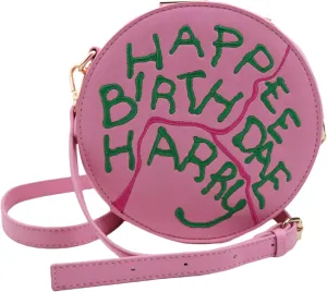 Women Round Shaped Purse Happy Birthday Series Cosplay Novelty Crossbody Bag