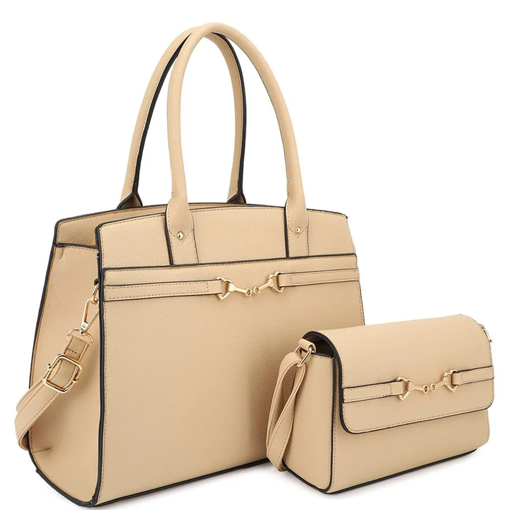 women shoulder tote bag two in one crossbody set