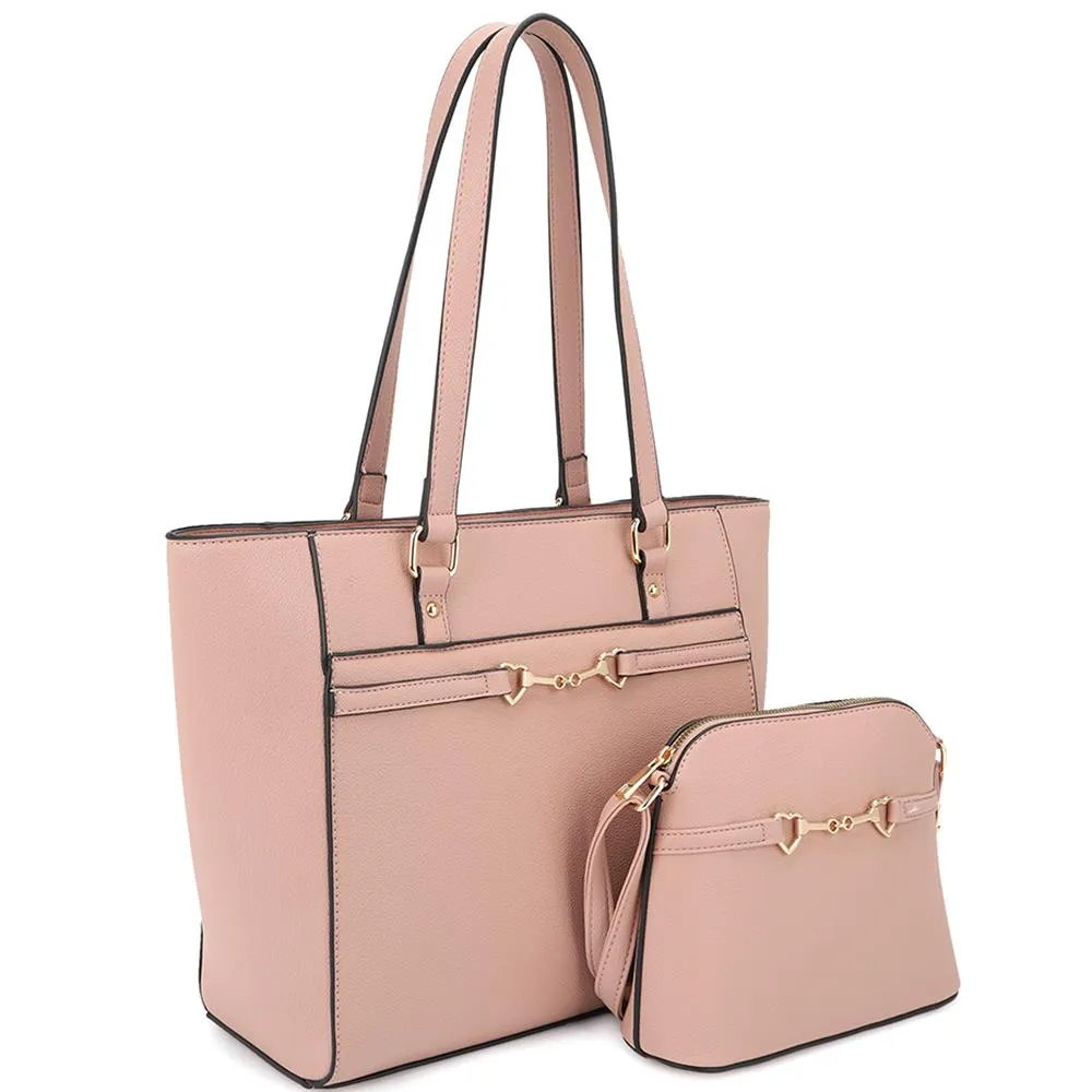 women shoulder tote bag two in one crossbody set