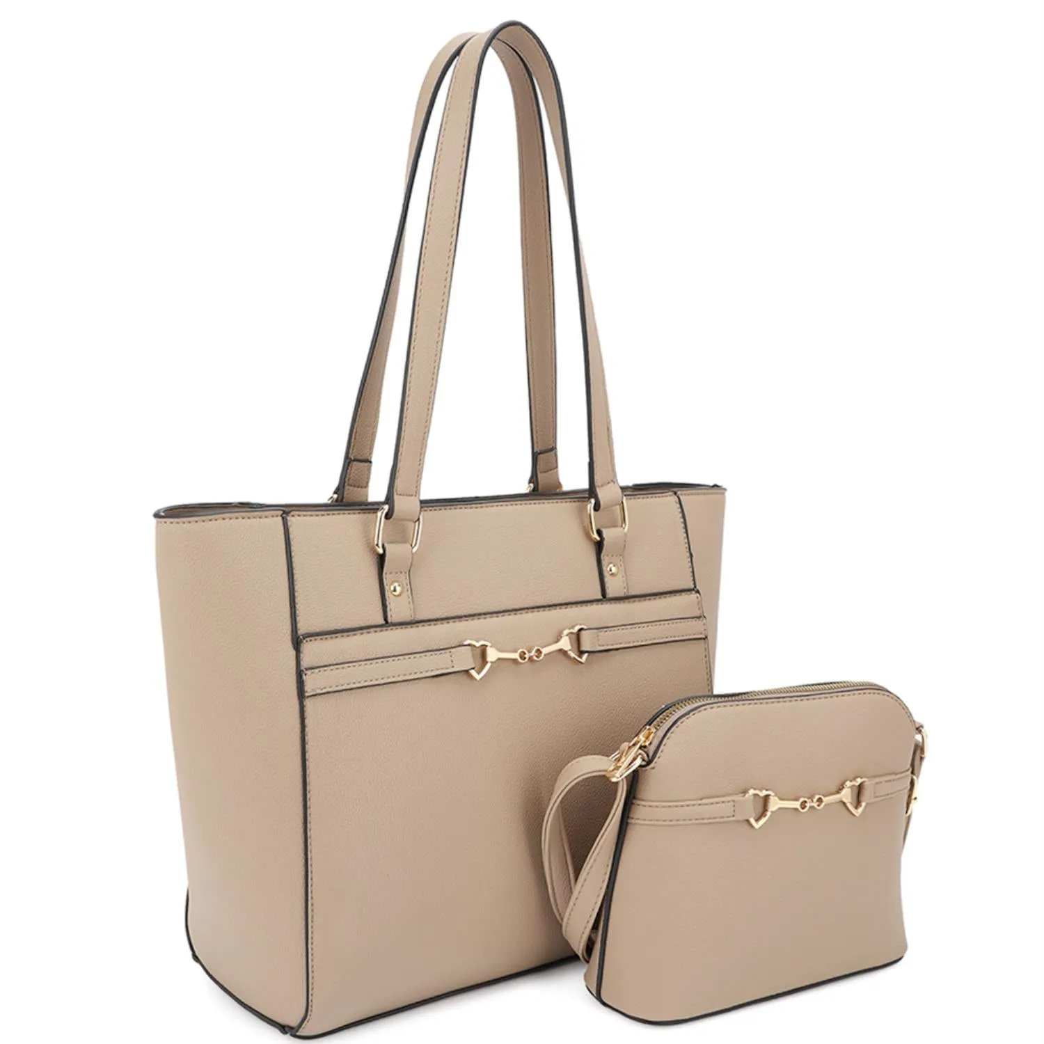 women shoulder tote bag two in one crossbody set
