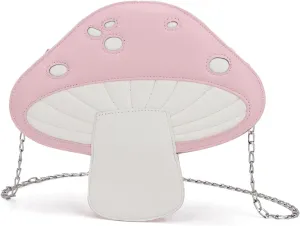 Women Unique Cute Mushroom Shaped Crossbody Purse Bags Small Lovely Shoulder Bags