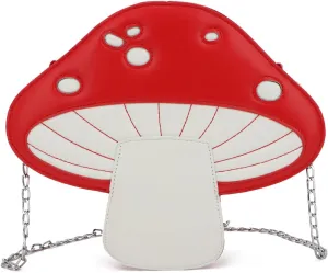 Women Unique Cute Mushroom Shaped Crossbody Purse Bags Small Lovely Shoulder Bags
