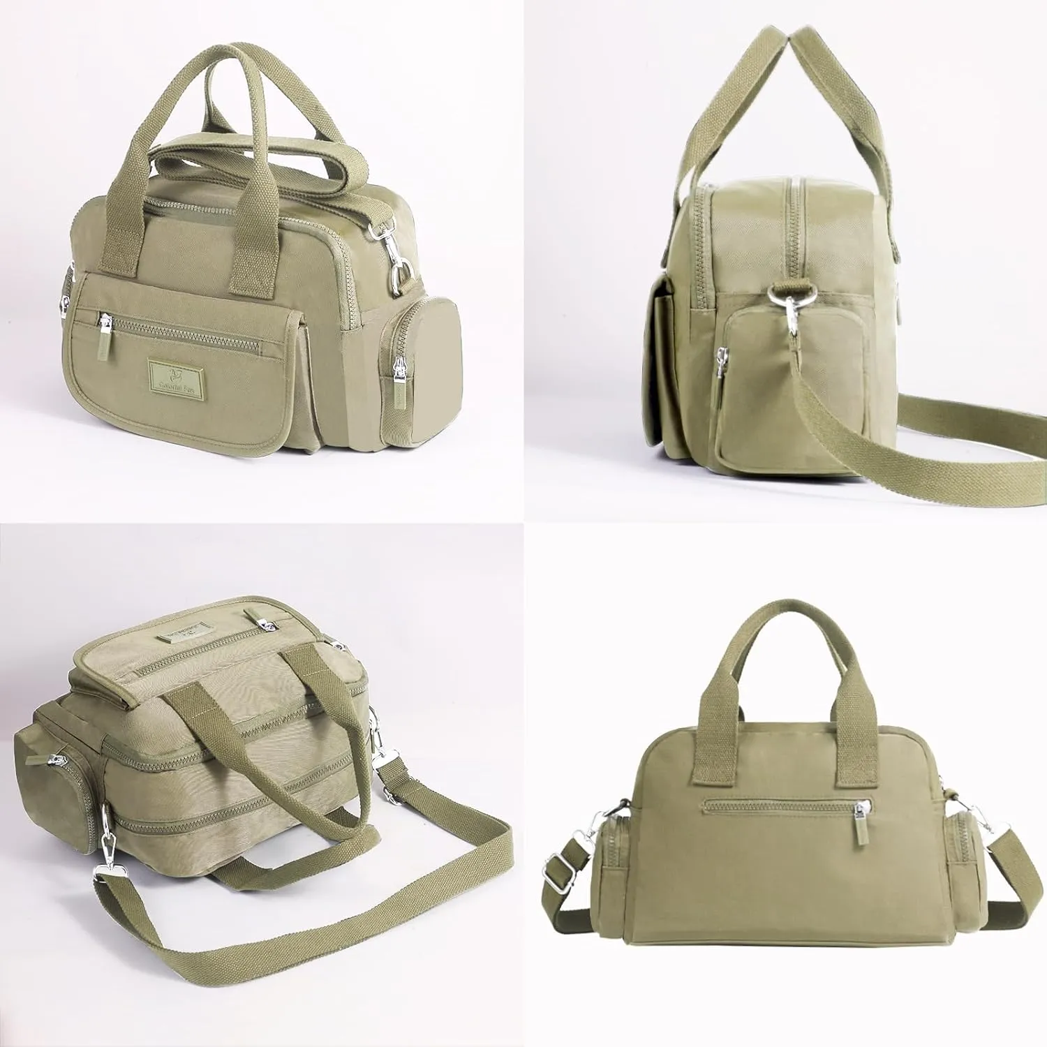 Women's Casual Shoulder Bag, Large Capacity Crossbody Bag, High-Density Nylon Waterproof Travel Wallet