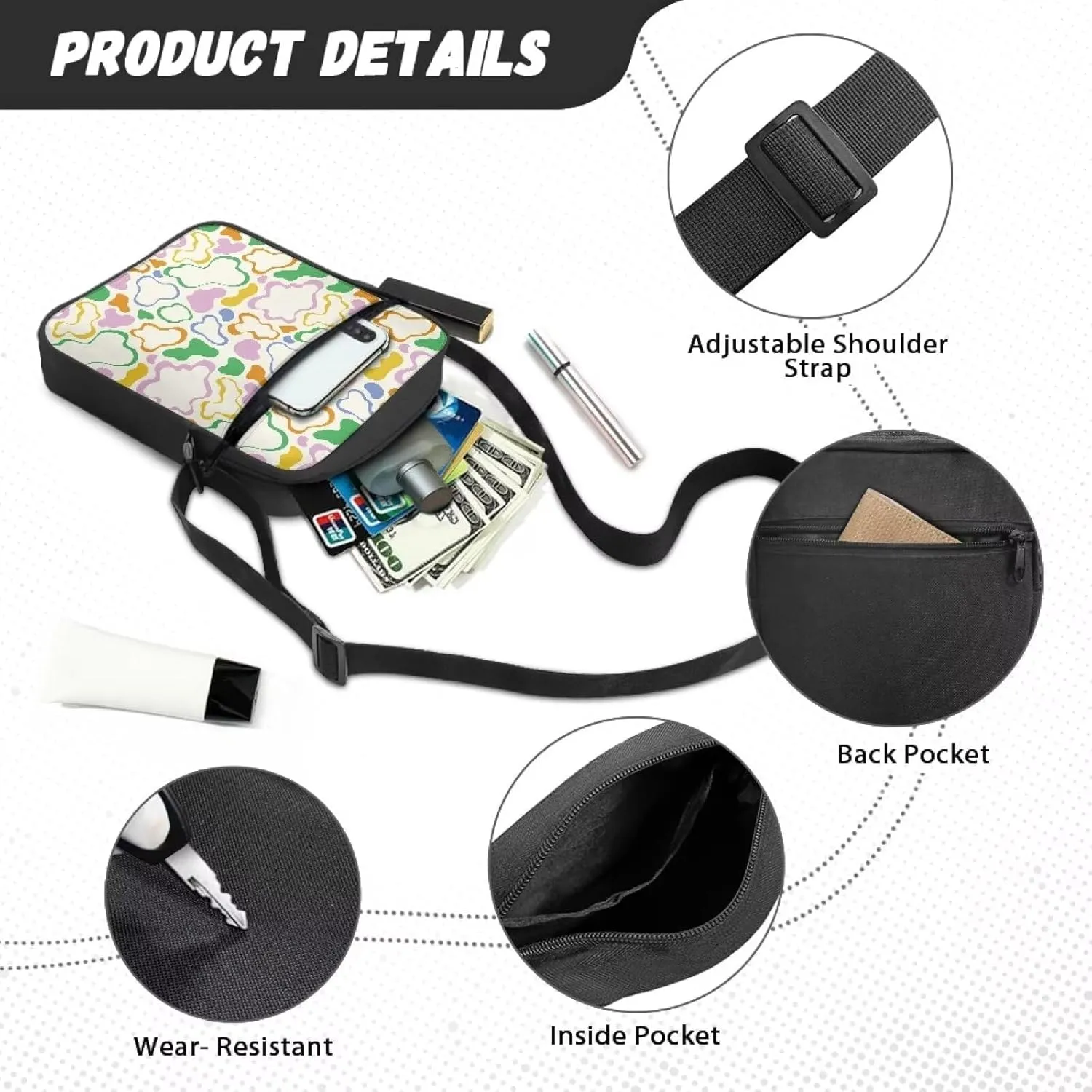 Womens Crossbody Bag Cell Phone Purse Wallet Small Shoulder Handbag for Workout Travel Gym