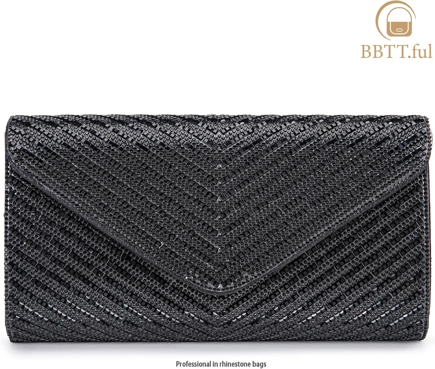 Women's Evening Handbags Envelope Clutch Purses Ladies Crossbody Bags Rhinestone Wedding Bag Shoulder Bag for Women