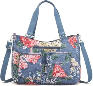 Women's Handbags Multicolor Women's Shoulder Bag Large-Capacity Female Trave Handbag Top-Handle Nylon Crossbody Bags Messenger Bag Ladies(A)