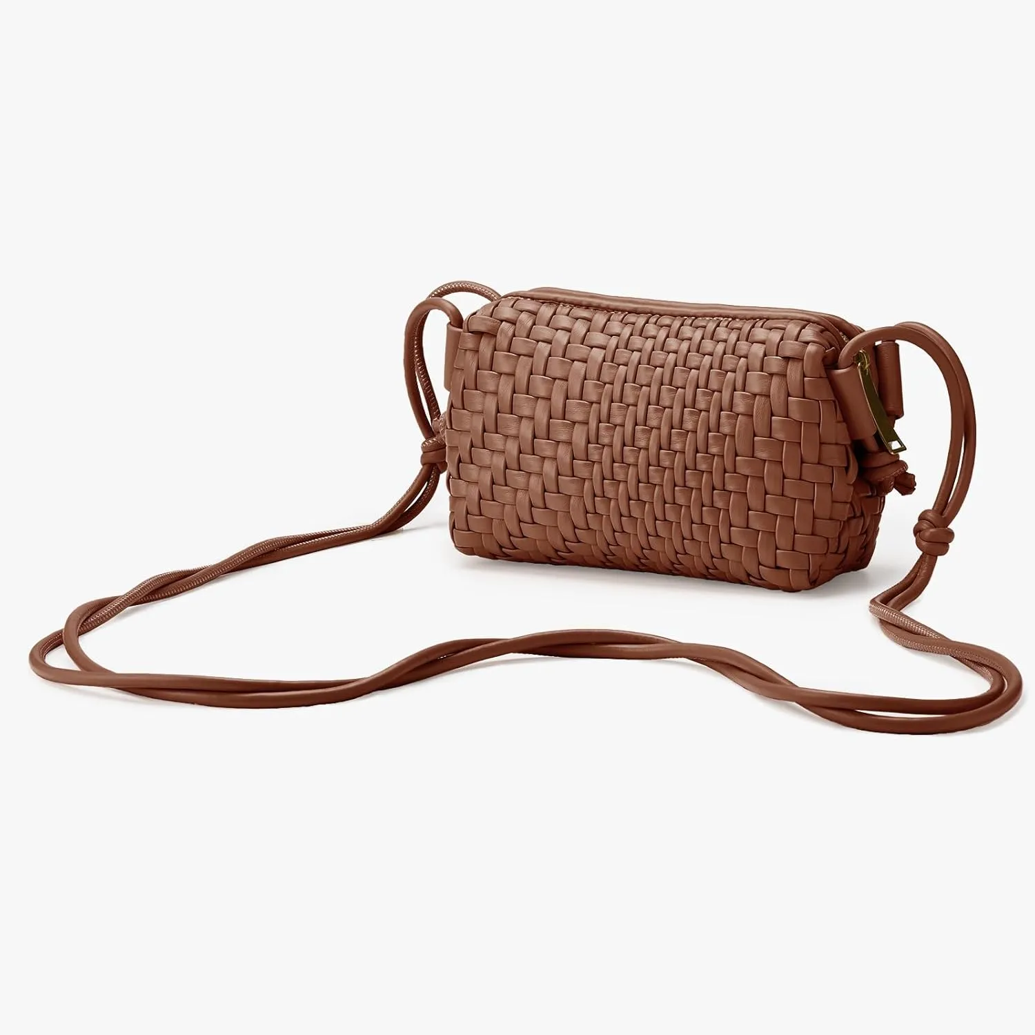 Woven Crossbody Bag for Women Small Woven Purse Vegan Leather Handbag Braided Purse Small Crossbody Bag