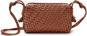 Woven Crossbody Bag for Women Small Woven Purse Vegan Leather Handbag Braided Purse Small Crossbody Bag