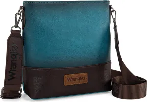Wrangler Crossbody Purses for Women Two Tone Crossbody Bags Women Purses and Handbags