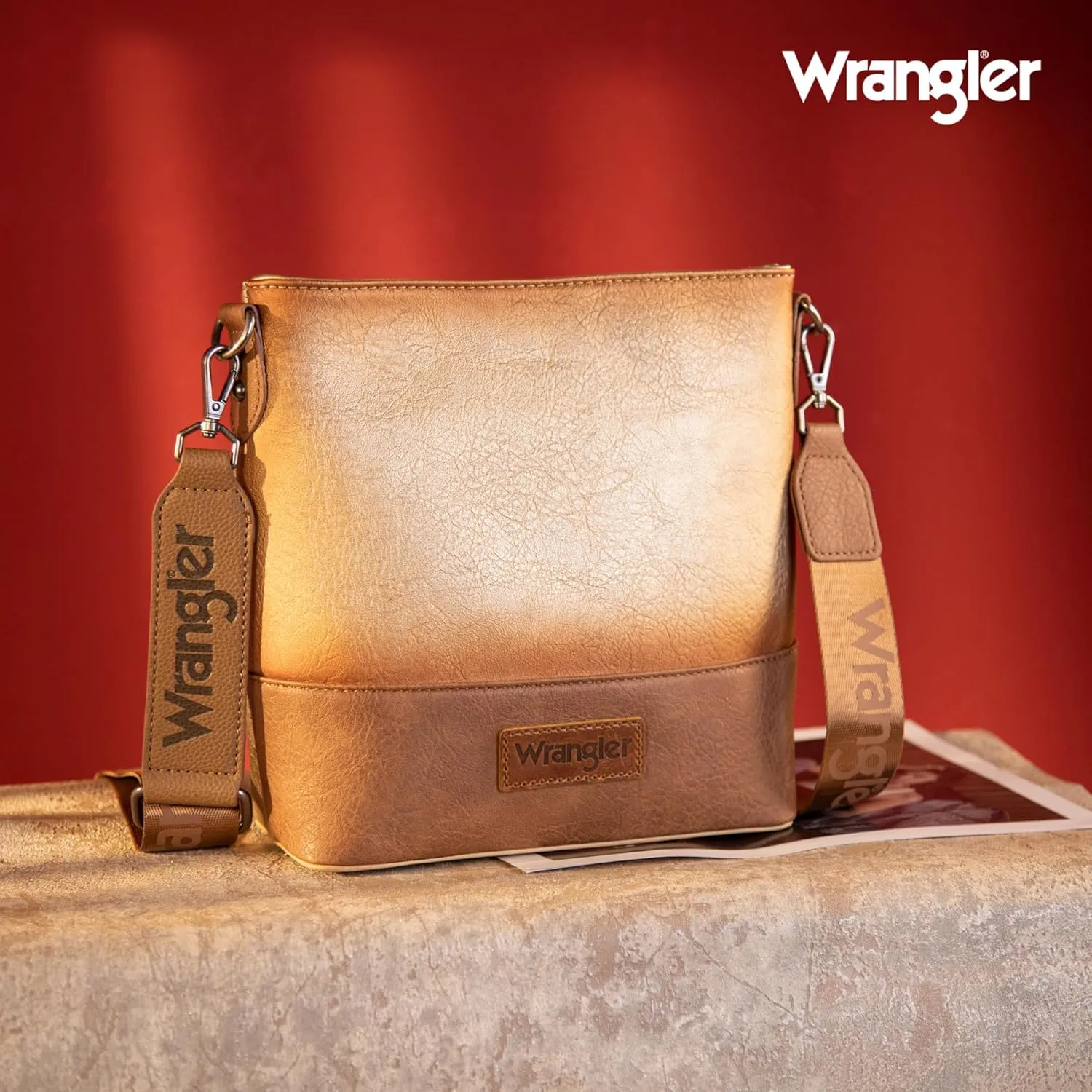 Wrangler Crossbody Purses for Women Two Tone Crossbody Bags Women Purses and Handbags