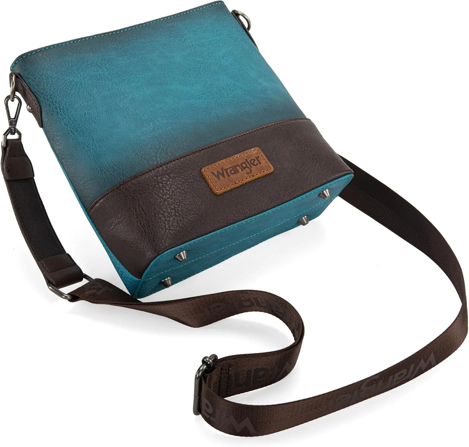 Wrangler Crossbody Purses for Women Two Tone Crossbody Bags Women Purses and Handbags
