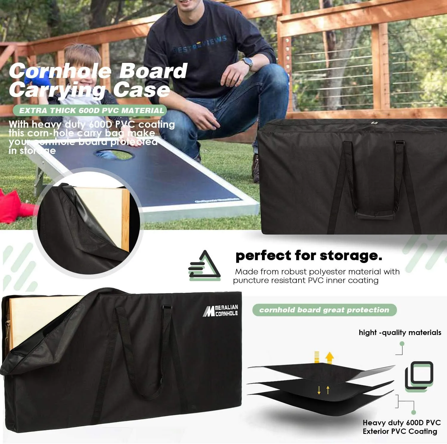 Wyoming Flag Cornhole Boards - Choose Your Options - Includes 2 Boards, 8 Bags and More