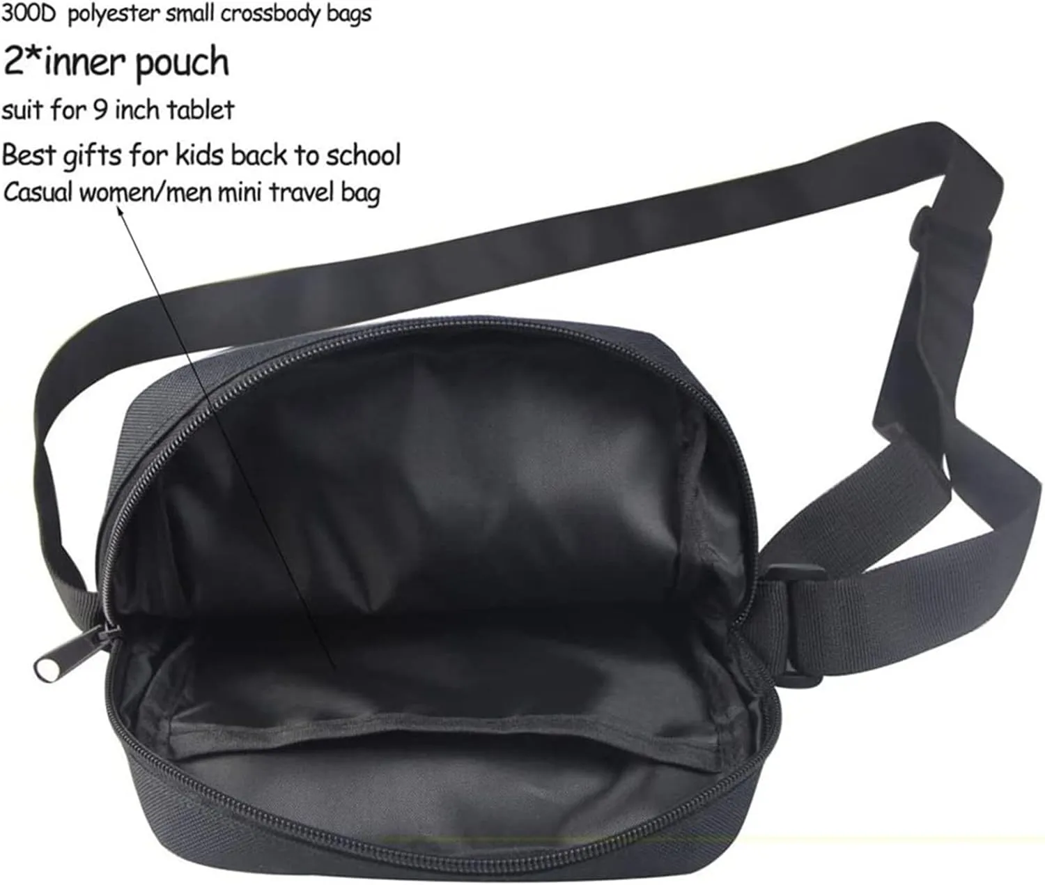 Xpyiqun Sea Otter 3 In 1 School Bag Backpack Set Cute Crossbody Purse for Middle School Girls Bookbag with Pencil Case Elementary Preschool Back Pack 7-9 10-12 Kid Child Book Bags Back to School
