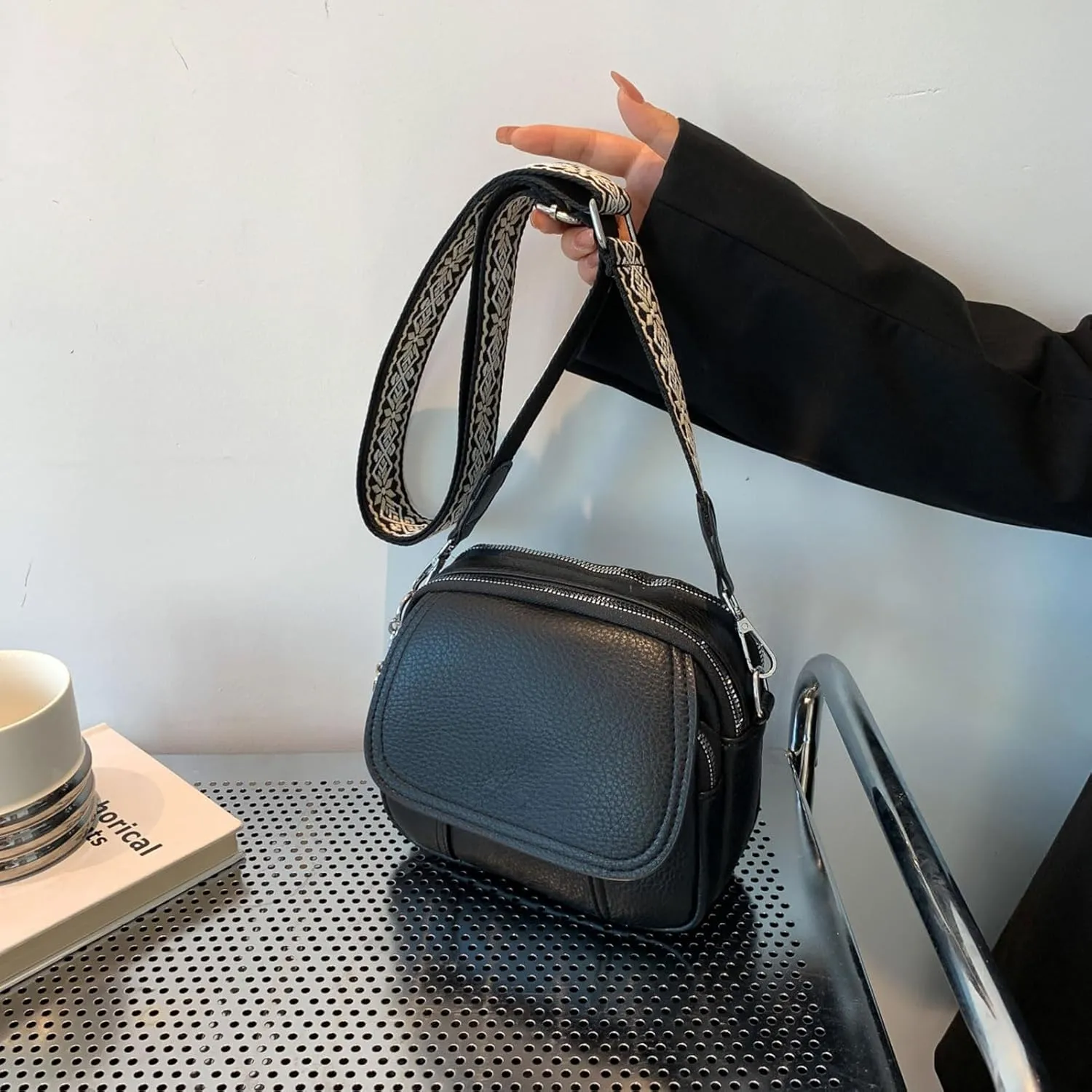Yaopeing Crossbody Handbag,Fashion Small Leather Shoulder Handbags for Women