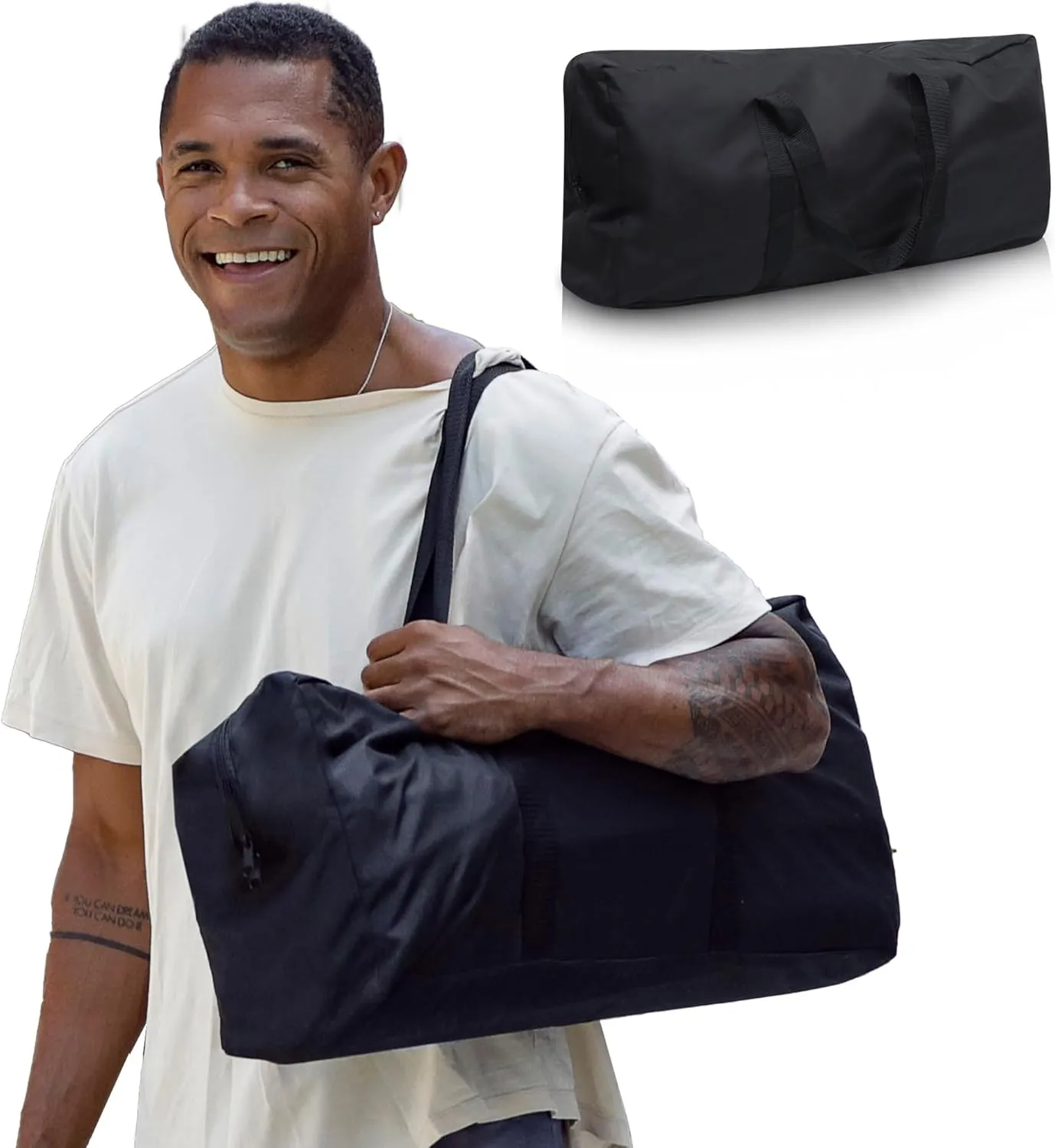 Yoga Dood Durable Yoga Carry Bag - Spacious Yoga Mat Bag Carrier for Women and Men - Fits Yoga Mat and Blocks, clothing and yoga accessories yoga bags and carriers fits all your stuff!