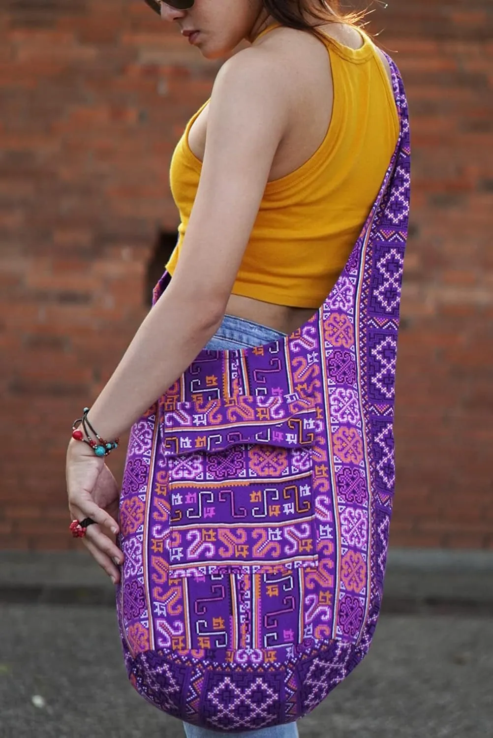Your Cozy Crossbody Handbag Boho Handmade Cotton Bag For Unisex