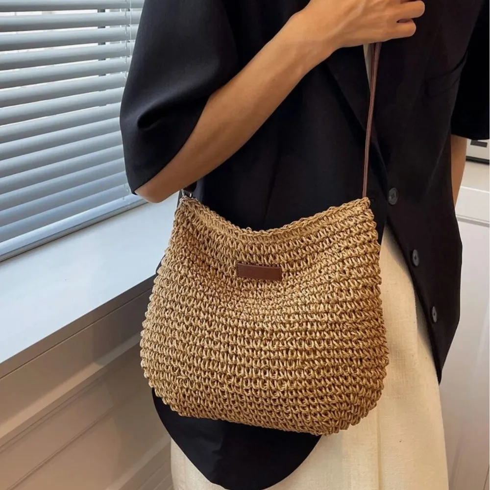 Zamora | Wicker shoulder bag