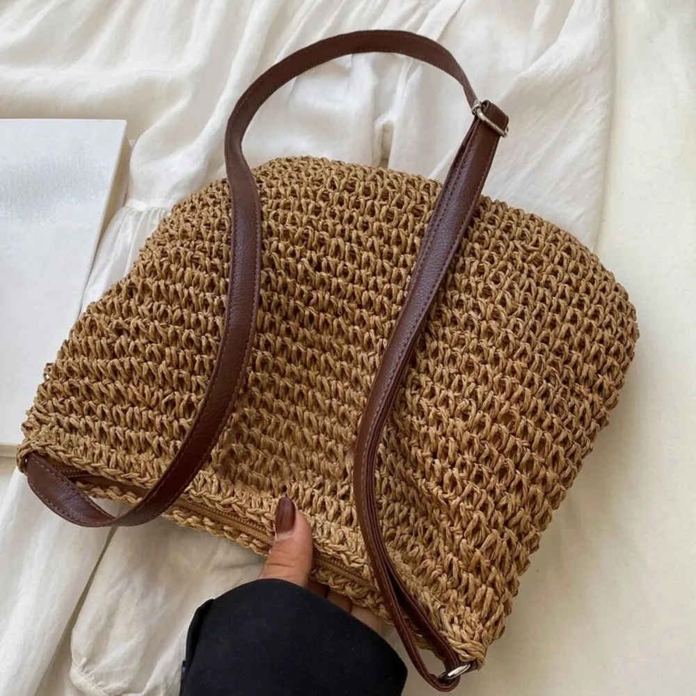Zamora | Wicker shoulder bag