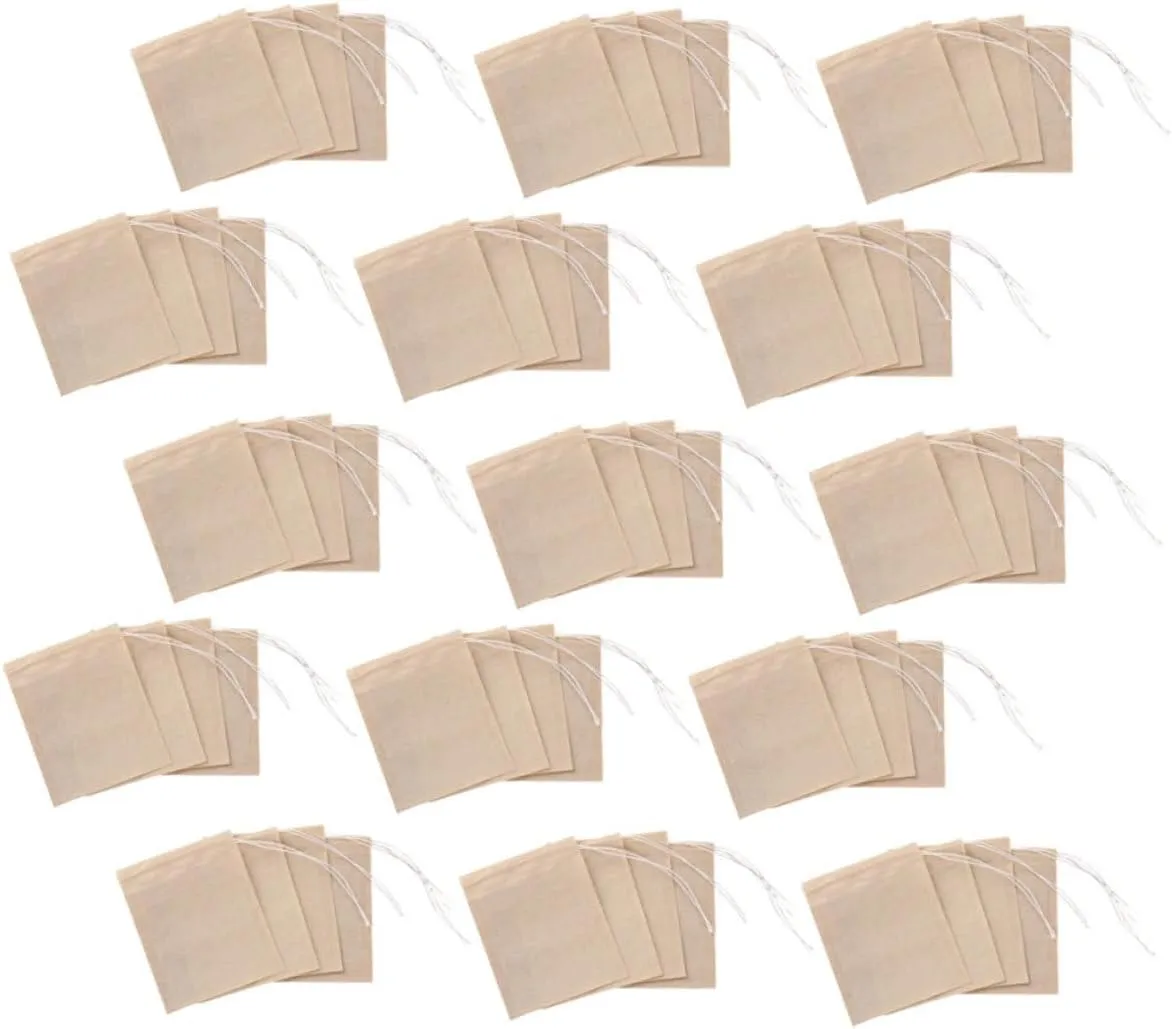 Zerodeko Pcs Tea Filter Bag Set Disposable Strainer Bags for Loose Leaf Tea Coffee Spices Brew Halogen Material Empty