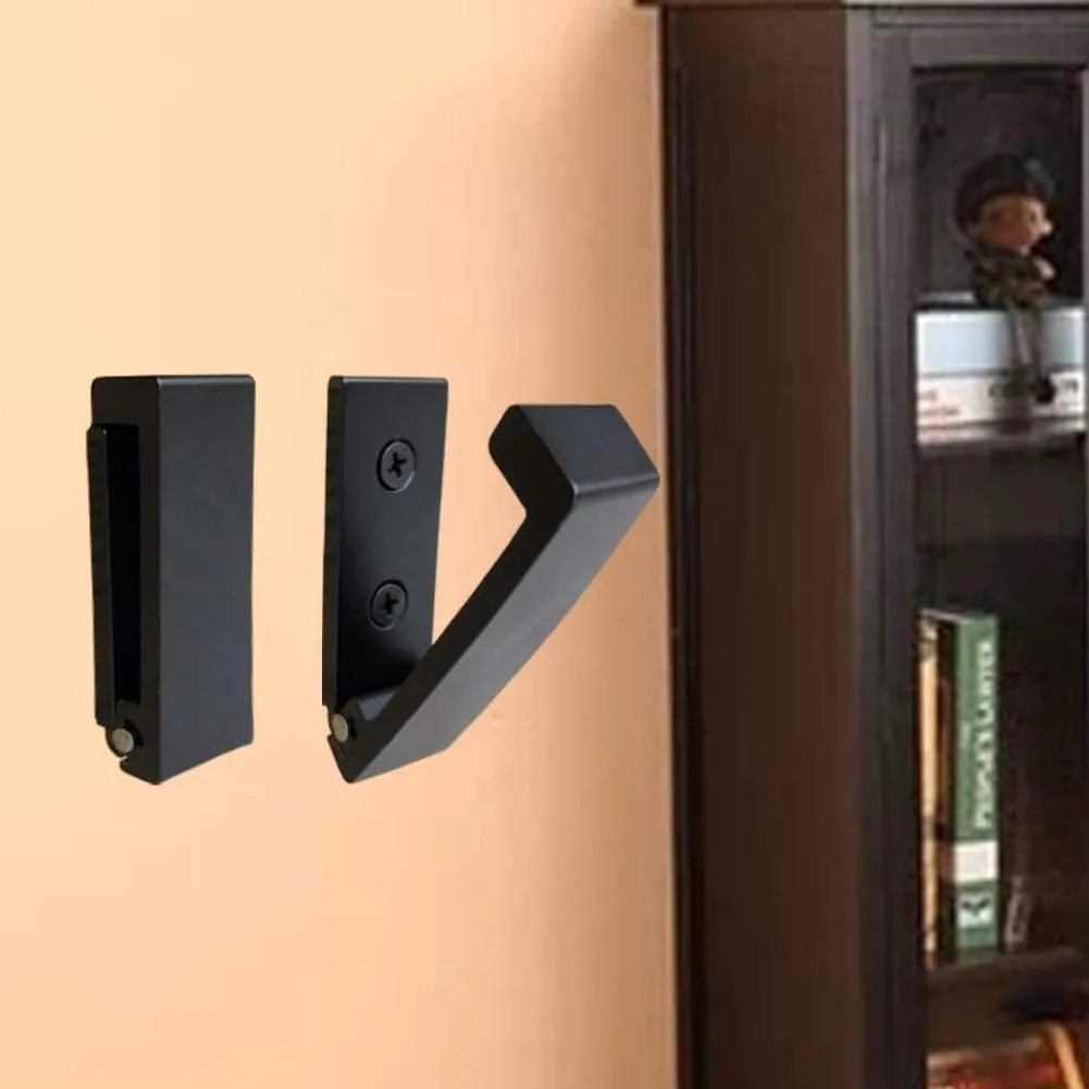 ZEYU Folding Coat Hooks, 10Pcs Wall Hooks for Hanging Coat Towel Hooks Hardware Heavy Duty Aluminum Alloy Headphone Holder Hooks No Rust Wall Mounted with Screws for Bags Fitness Equipment