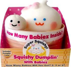 Zorbitz Squishy Dumplin with Babies Toy, Multicolor