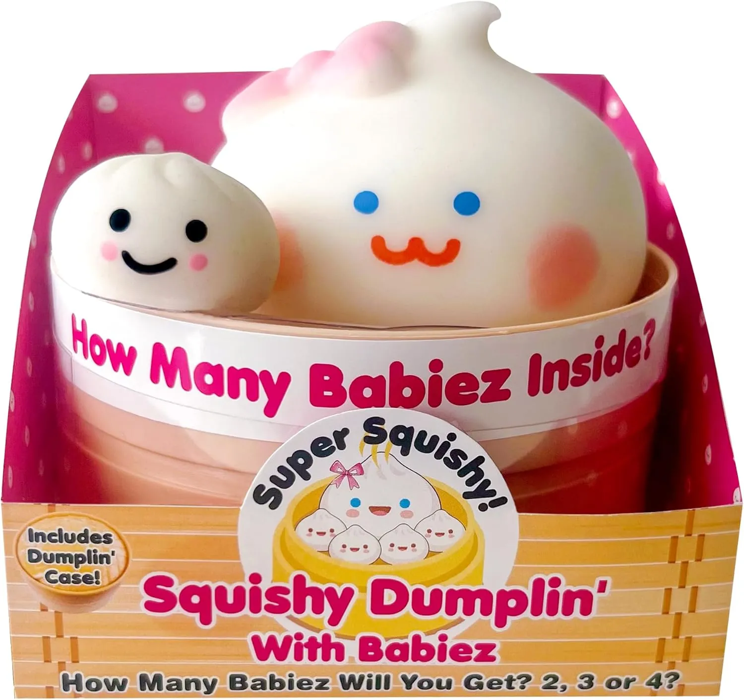 Zorbitz Squishy Dumplin with Babies Toy, Multicolor
